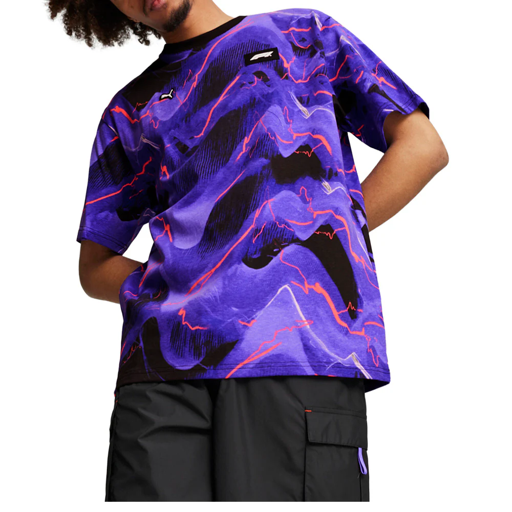 F1 Neon Energy Graphic Crew Neck Short Sleeve T-Shirt - Image 3