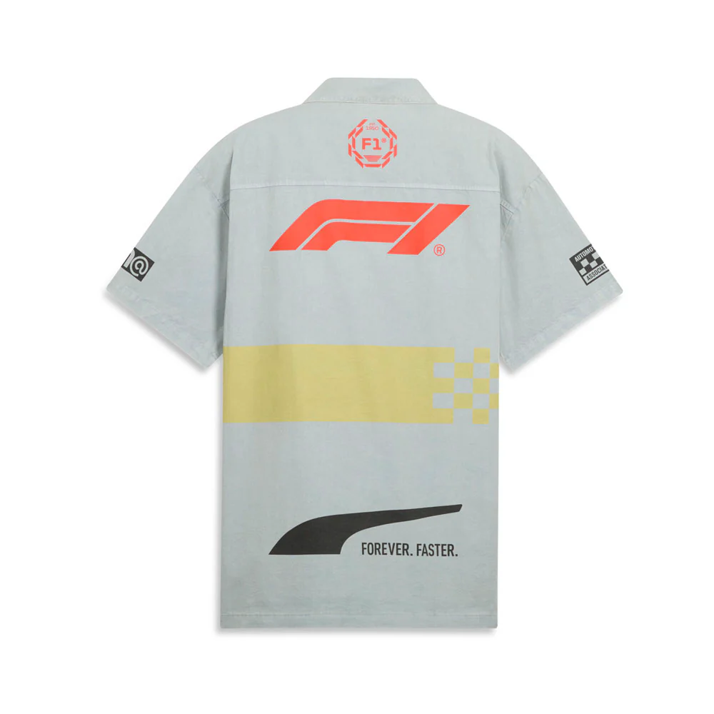 F1 Racing Collared Graphic Collared Short Sleeve Button Up - Image 2
