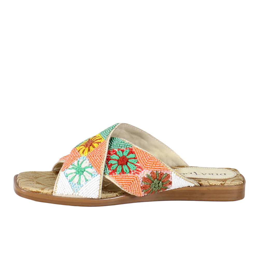 Fast Pace Flat Beaded Sandals - Image 3