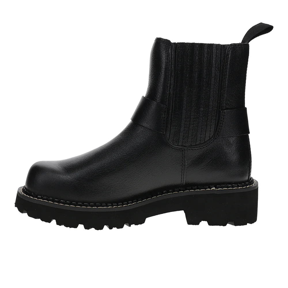 Fatbaby Round Toe Chelsea Motorcycle Boots - Image 3