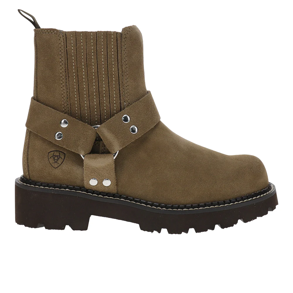 Fatbaby Round Toe Chelsea Motorcycle Boots