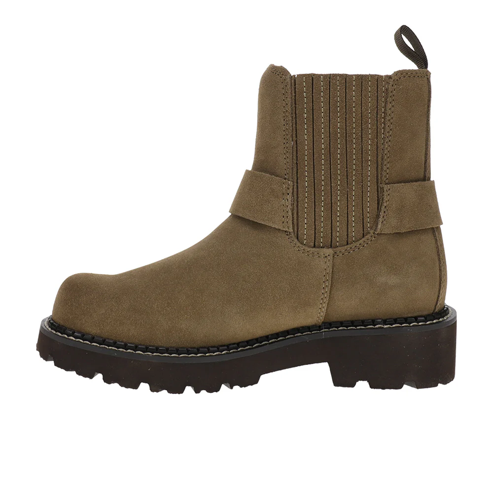 Fatbaby Round Toe Chelsea Motorcycle Boots - Image 3