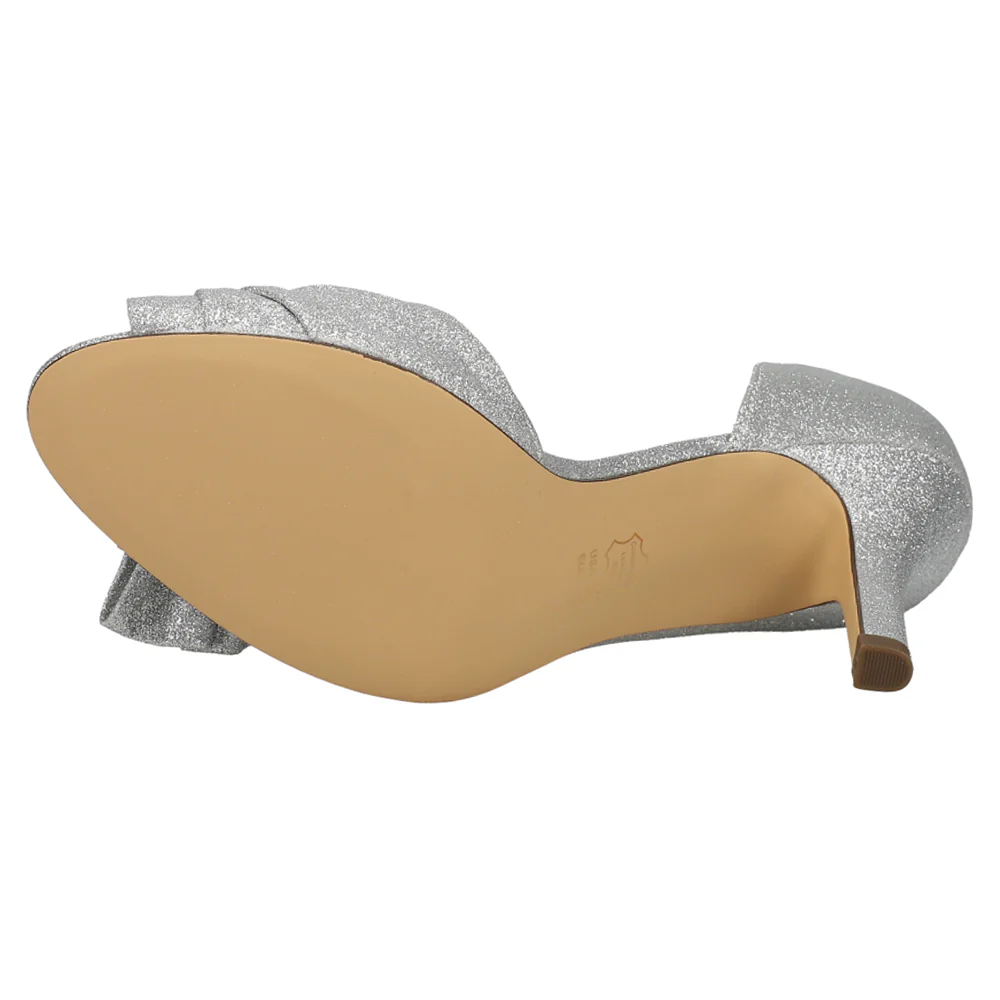 Fay Glitter Peep Toe Evening Pumps - Image 5