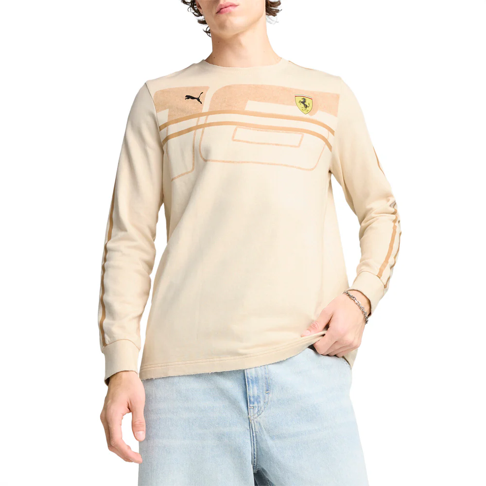 Scuderia Ferrari Race Desert Sun Las Vegas Crew Neck Sweatshirt - Image 3
