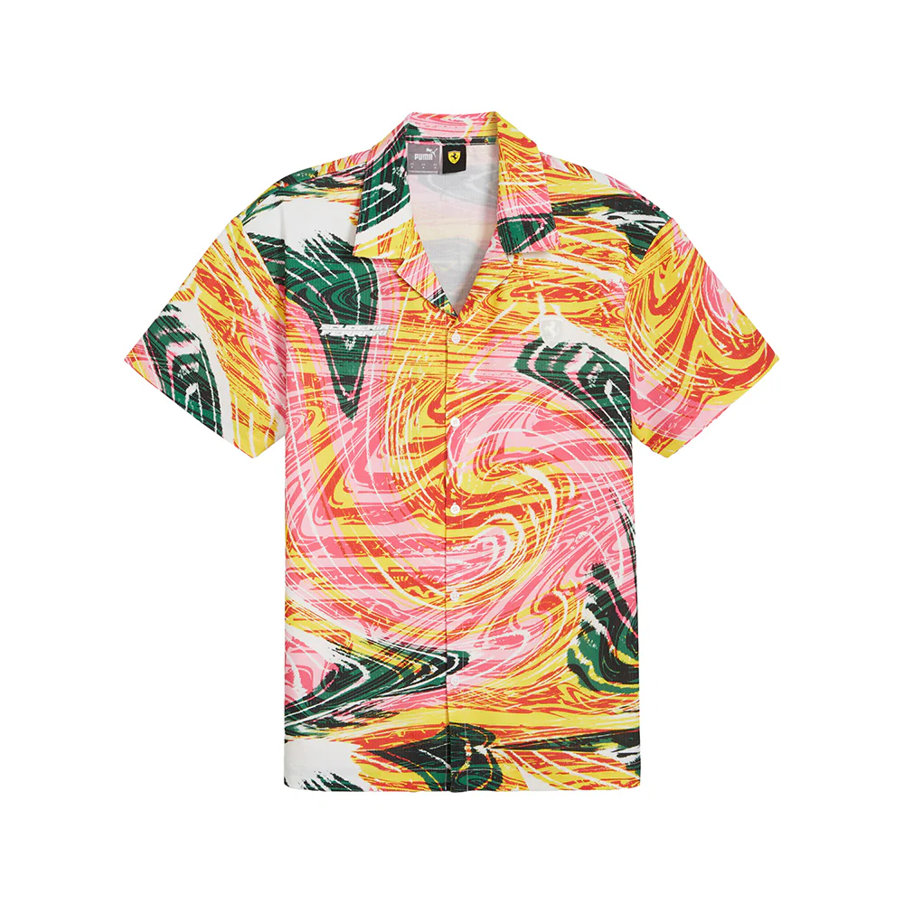 Scuderia Ferrari Race Short Sleeve Button Up Shirt