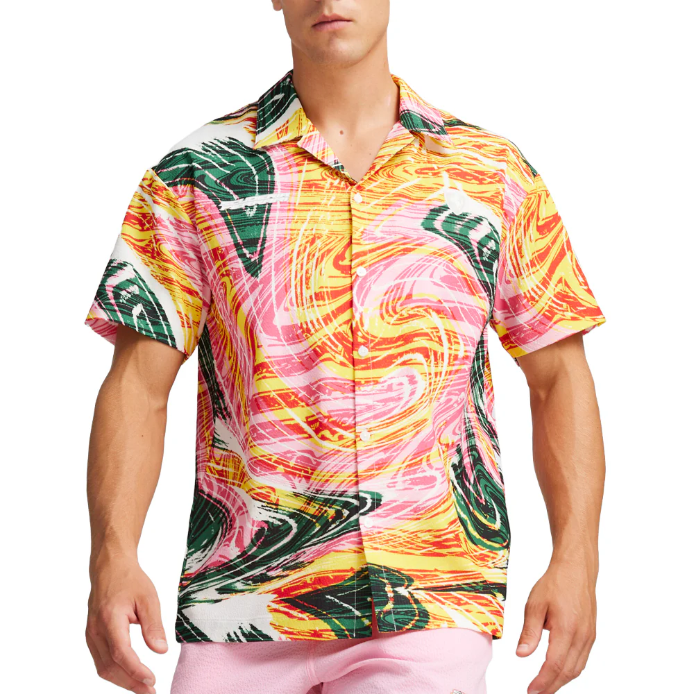 Scuderia Ferrari Race Short Sleeve Button Up Shirt - Image 3