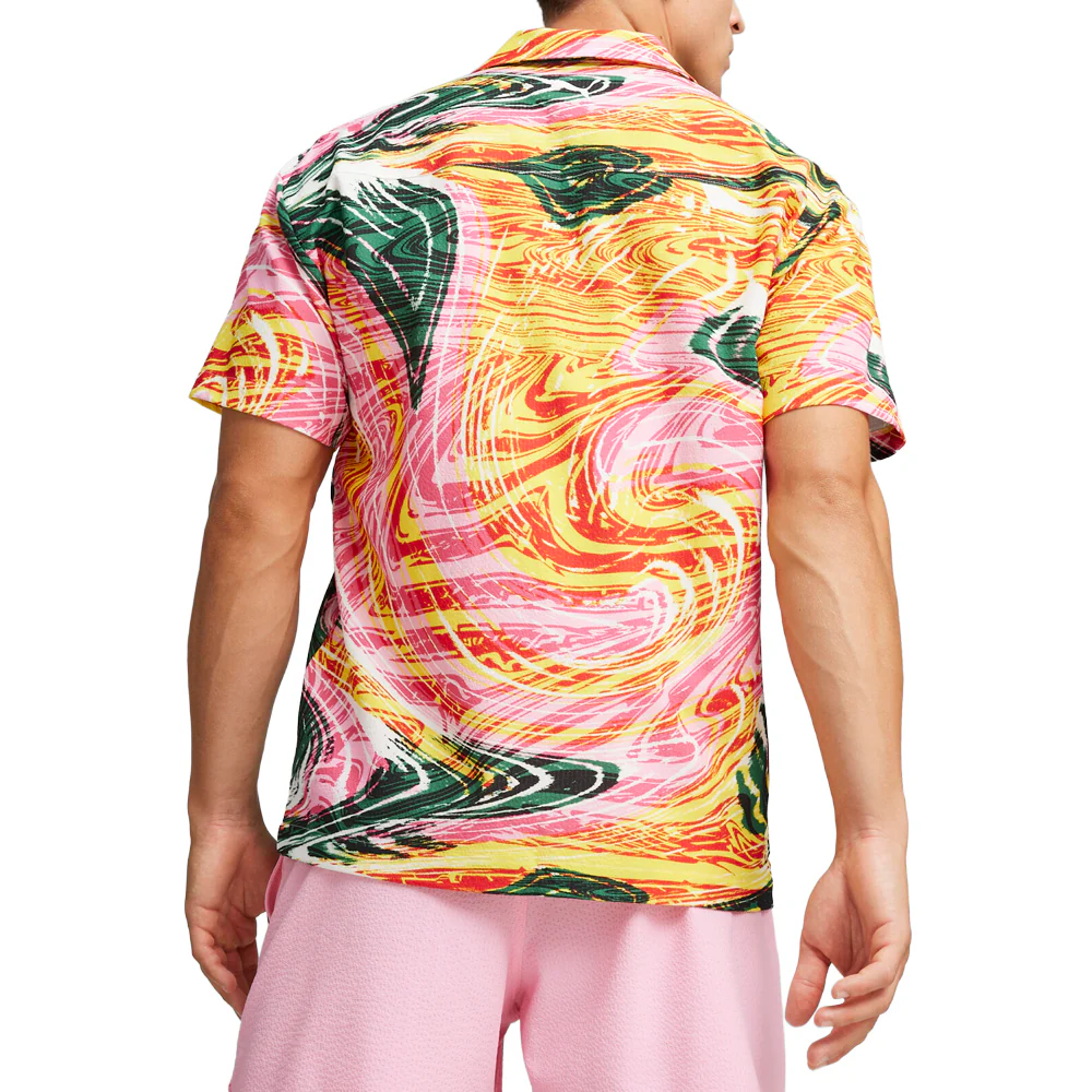 Scuderia Ferrari Race Short Sleeve Button Up Shirt - Image 4
