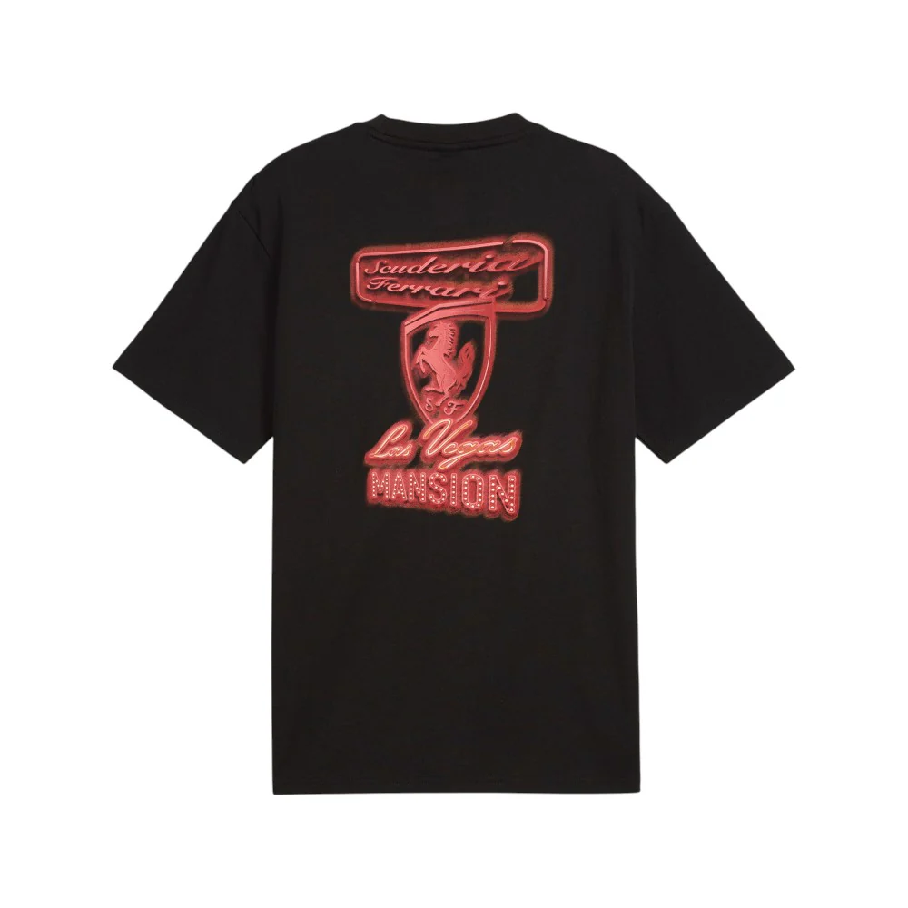 Scuderia Ferrari Race Neon Energy Graphic Crew Neck Short Sleeve T-Shirt - Image 2