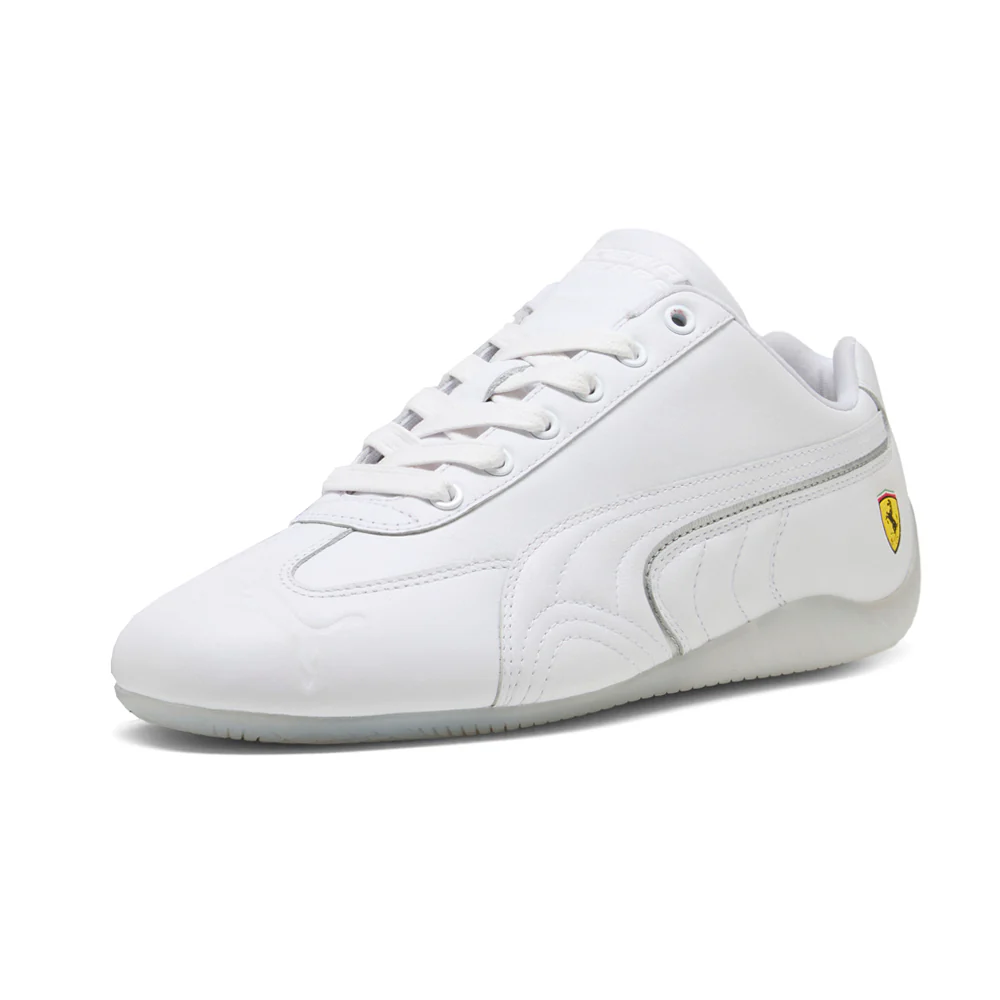Scuderia Ferrari Speedcat Miami White Lace Up Sneakers - Image 2