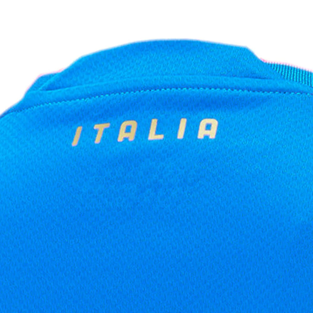 FIGC Home Crew Neck Short Sleeve Soccer Jersey - Image 4