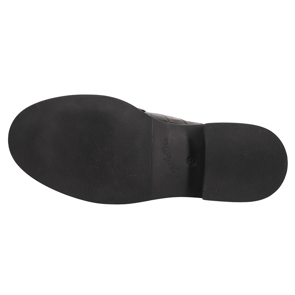 Final Call Croc Embossed Penny Loafers - Image 5