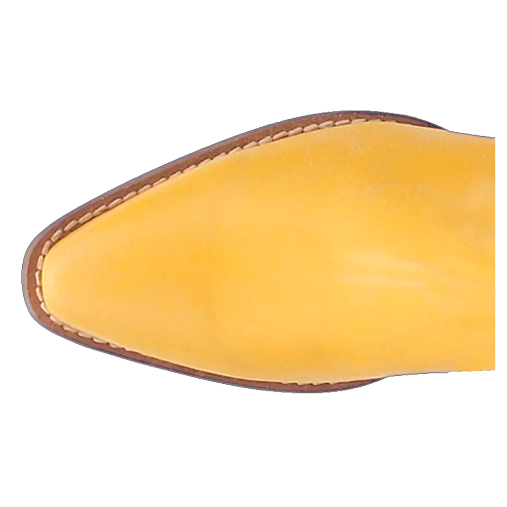 Fine N' Dandy Fringe Studded Snip Toe Cowboy Booties - Image 4