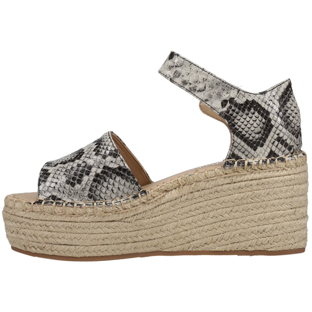 Flirty Snake Ankle Strap Espadrille Wedge Sandals - Image 3