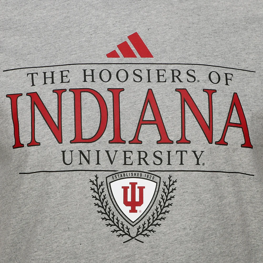 Indiana Hoosiers Fresh Logo Crew Neck Short Sleeve T-Shirt - Image 3