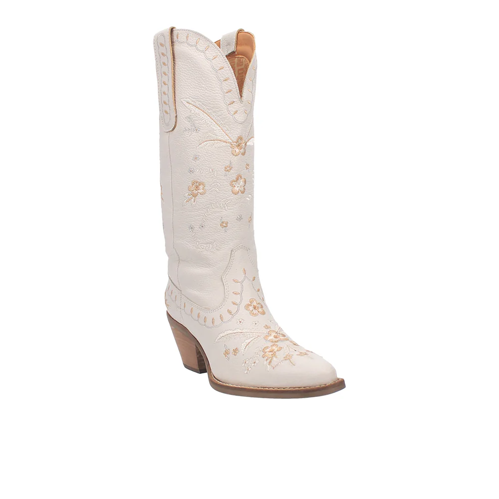 Full Bloom Floral Round Toe Cowboy Boots - Image 2