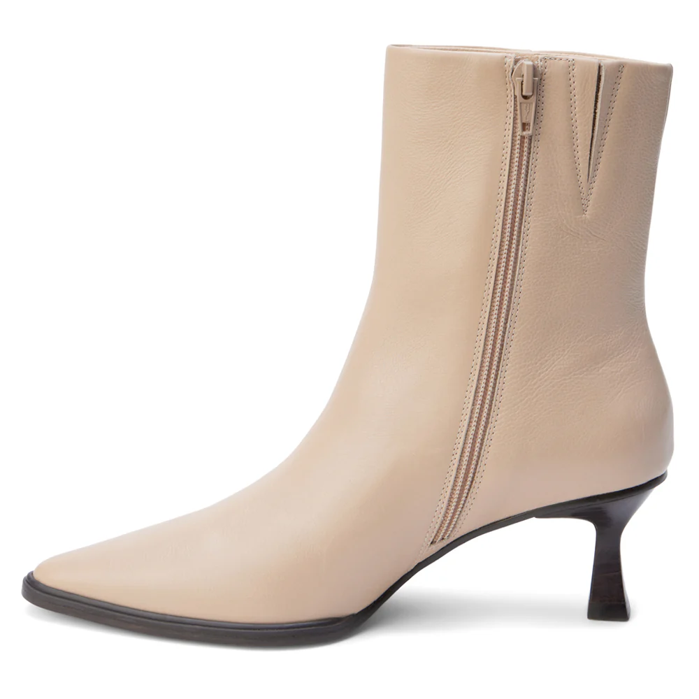 Gabbie Pointed Toe Zippered Booties - Image 3