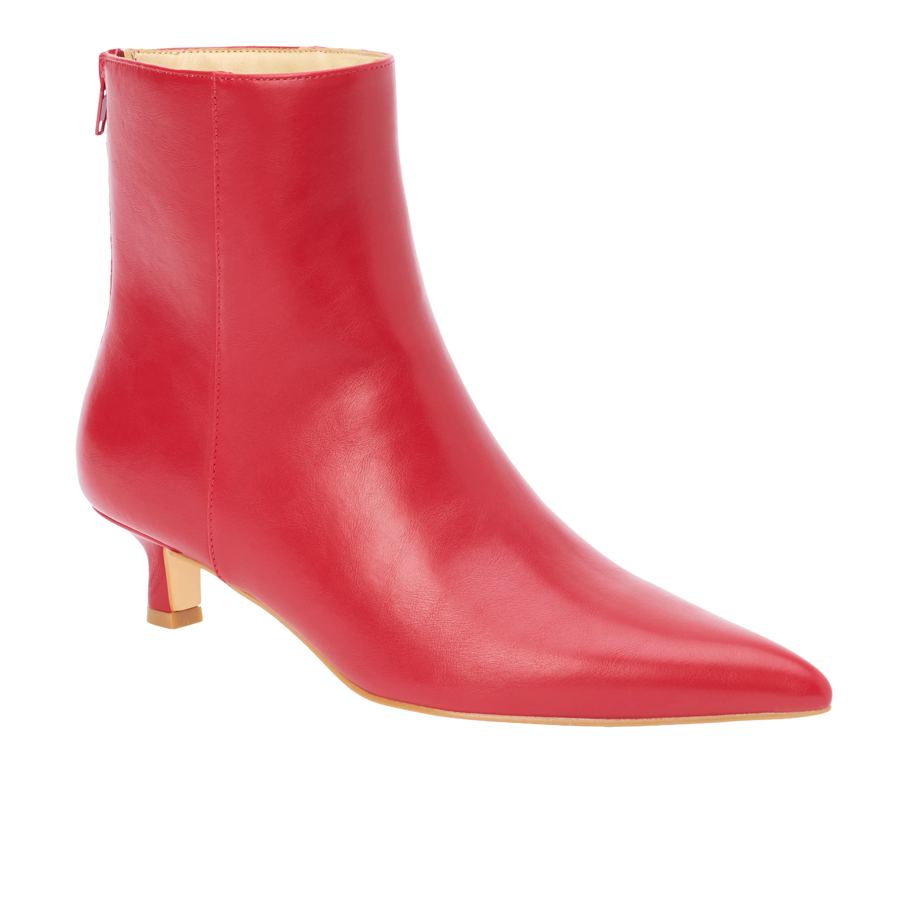 Genesis Pointed Toe Kitten Heel Booties - Image 2