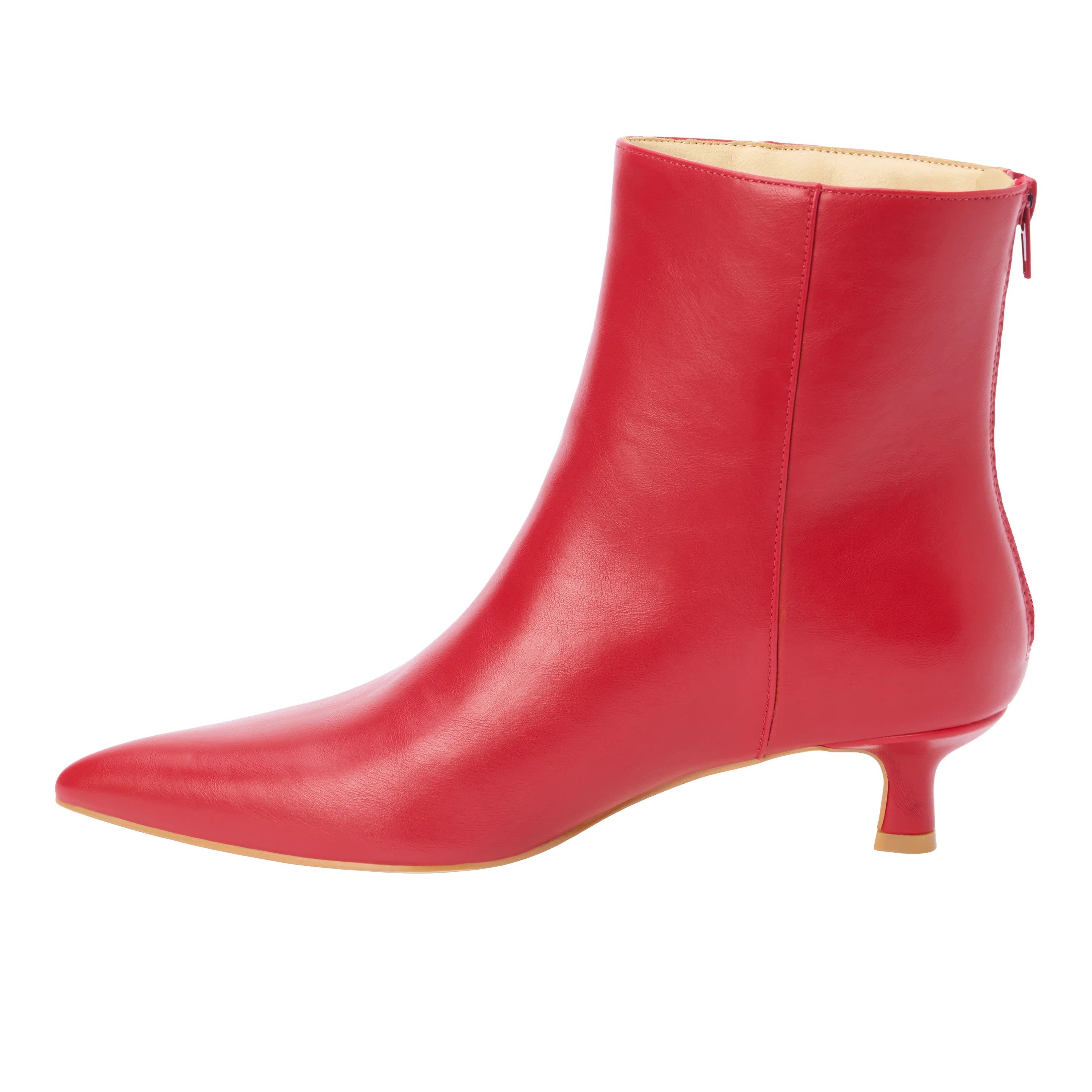 Genesis Pointed Toe Kitten Heel Booties - Image 3