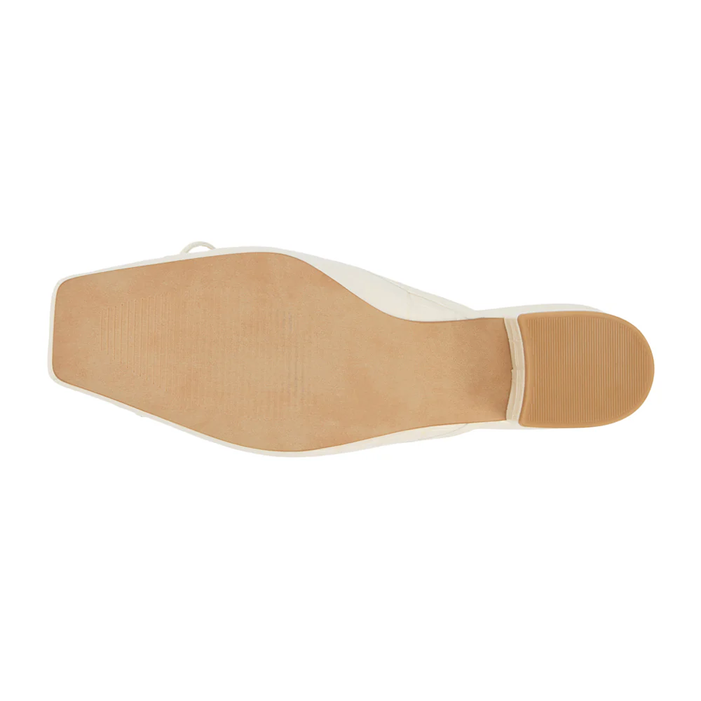 Geneva Croc Square Toe Block Heel Mules - Image 5