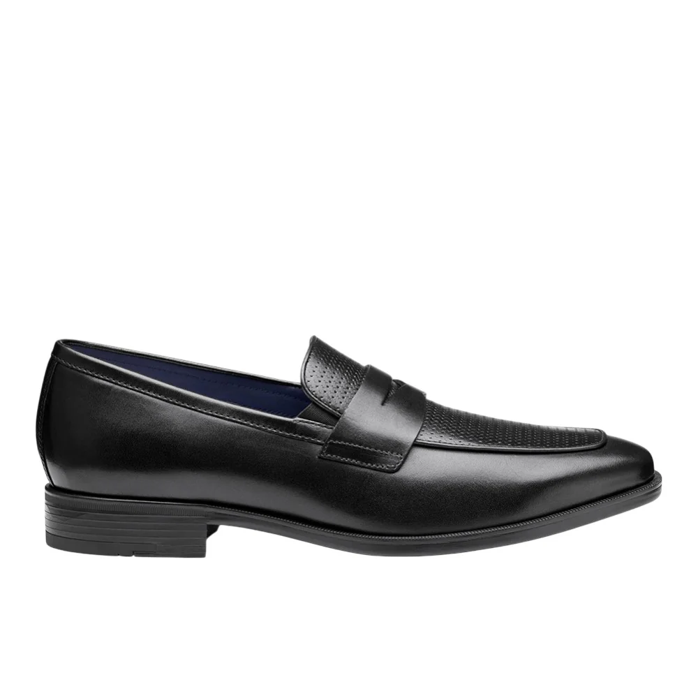 Gibbons Embossed Penny Loafer Moc Toe Dress Shoes