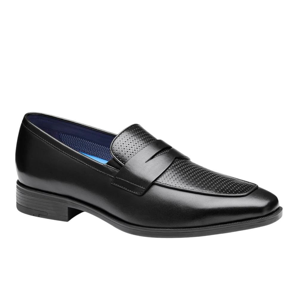 Gibbons Embossed Penny Loafer Moc Toe Dress Shoes - Image 2