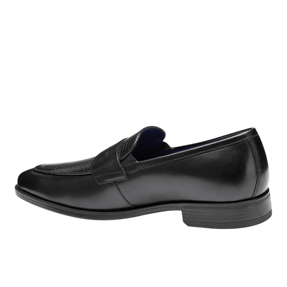 Gibbons Embossed Penny Loafer Moc Toe Dress Shoes - Image 3