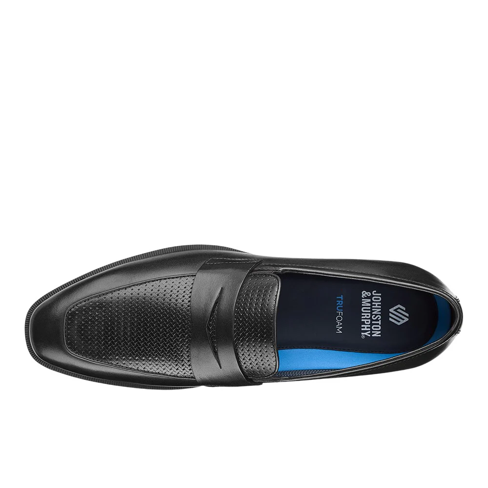 Gibbons Embossed Penny Loafer Moc Toe Dress Shoes - Image 4