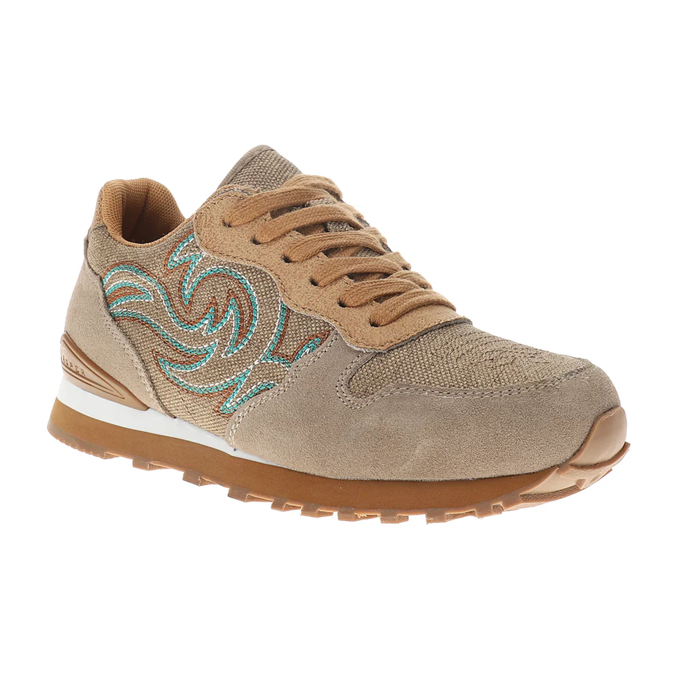 Giddyup Embroidered Lace Up Sneakers - Image 2