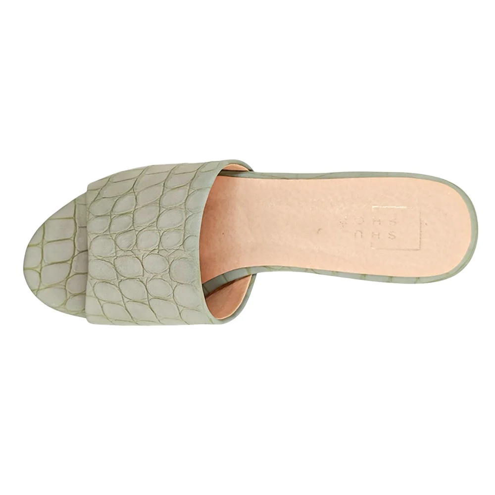 Giza Croc Platform Sandals - Image 4