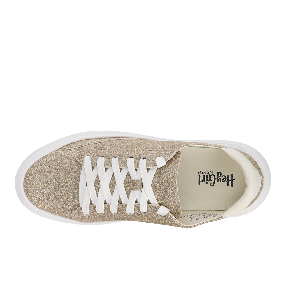 Glaring Glitter Lace Up Platform Sneakers - Image 4