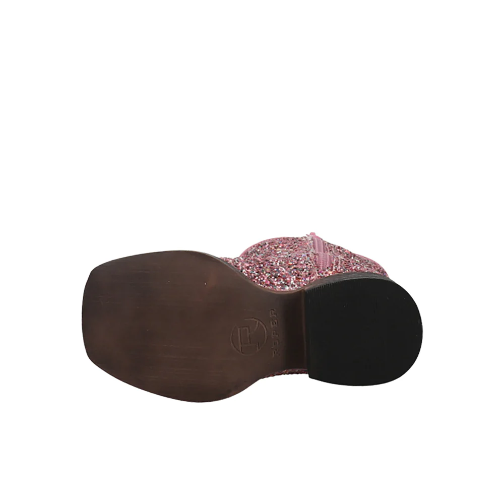 Glitter Galore Square Toe Cowboy Boots (Toddler) - Image 5