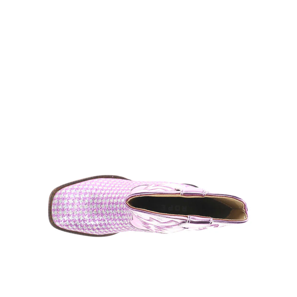 Glitter Gleam Round Toe Cowboy Boots (Little Kid-Big Kid) - Image 4