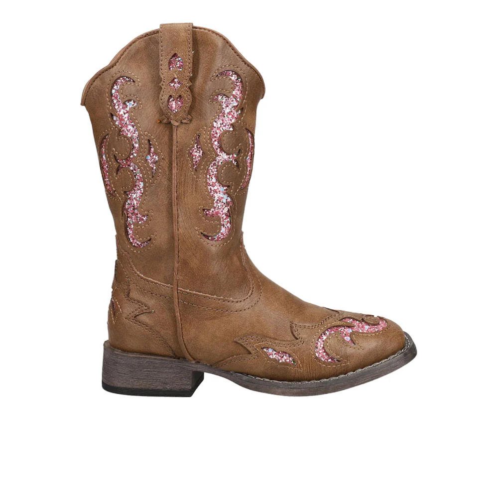 Glitter Gypsy Square Toe Cowboy Boots  (Little Kid-Big Kid)