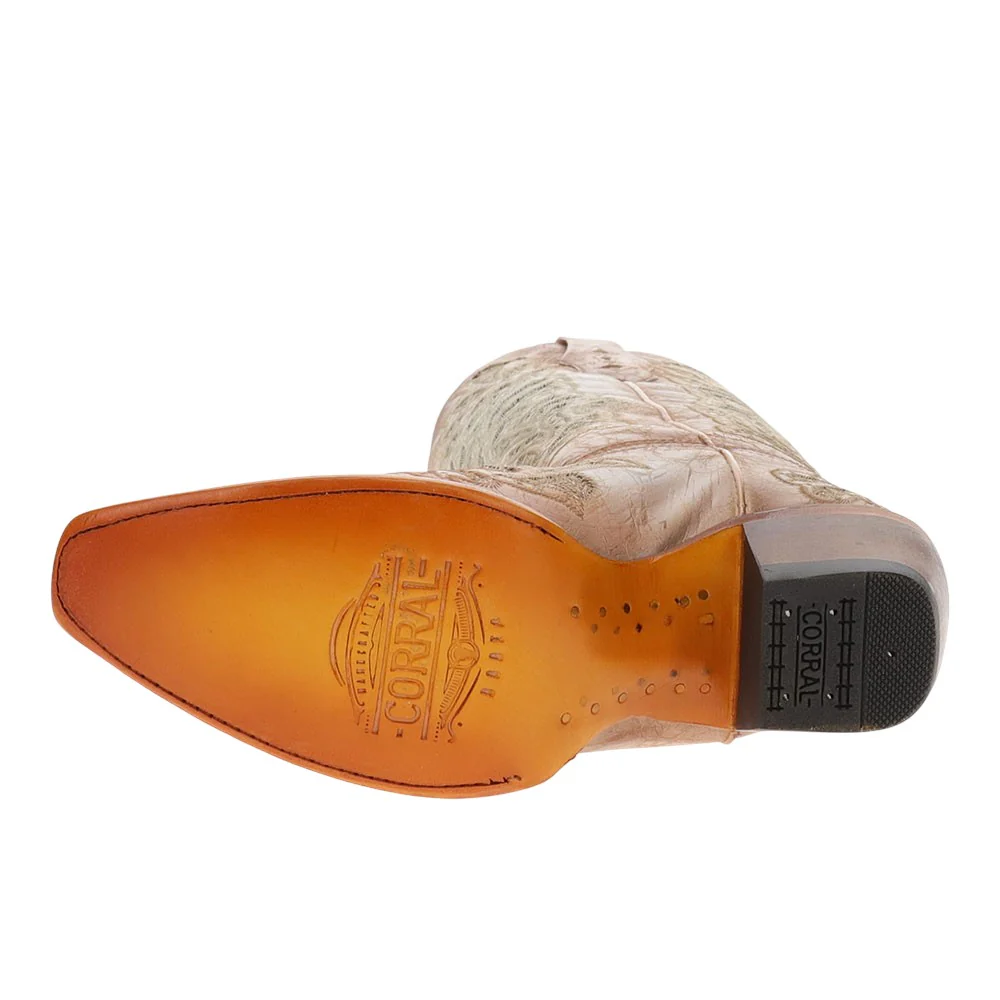 Glitter Inlay And Embroidery Snip Toe Cowboy Boots - Image 5