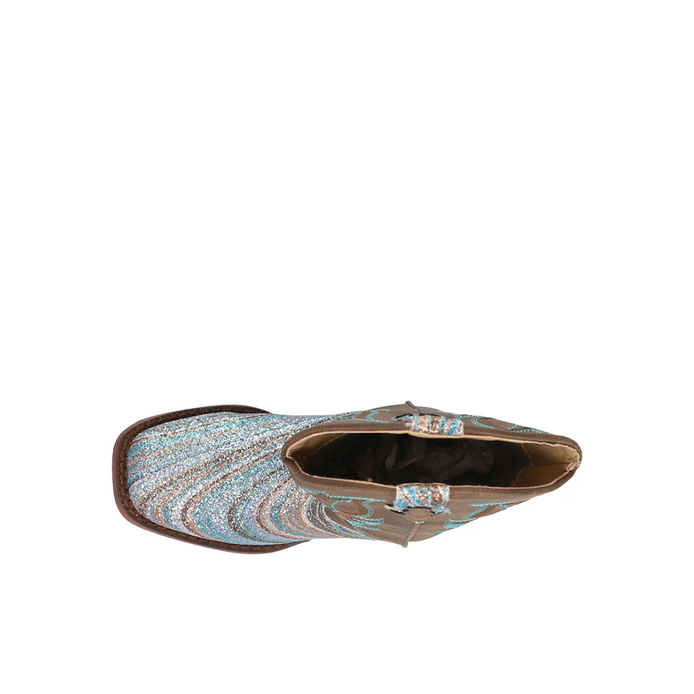 Glitter Swirl II Square Toe Boots (Youth) - Image 4