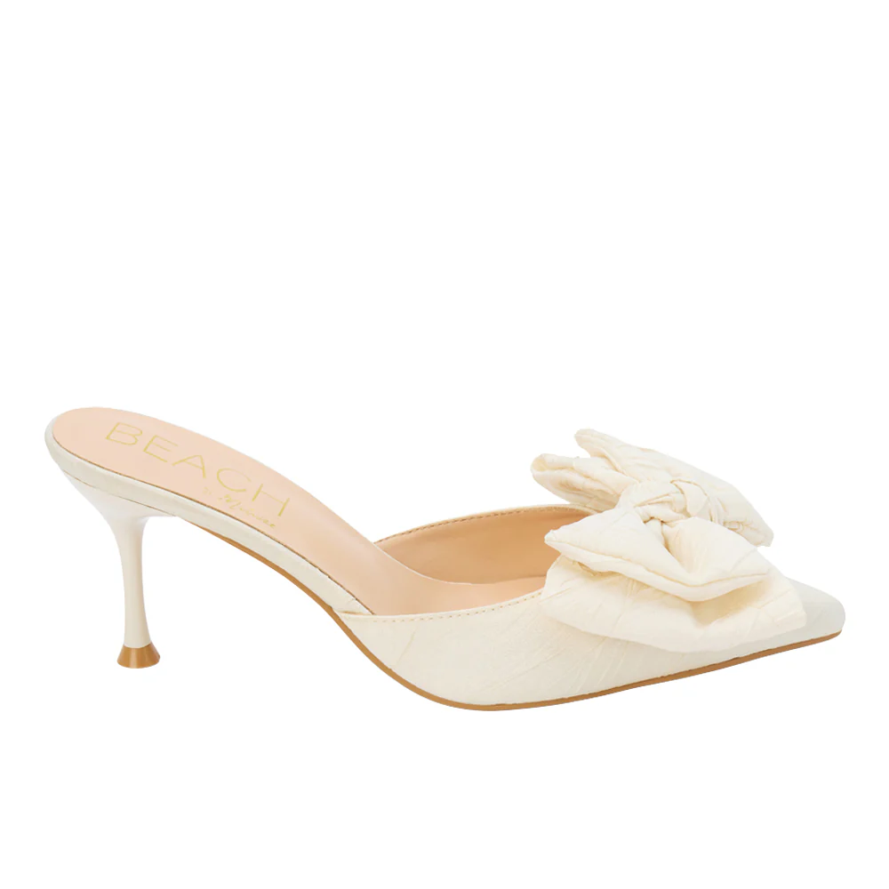 Goldie Pointed Toe Kitten Heel Mules