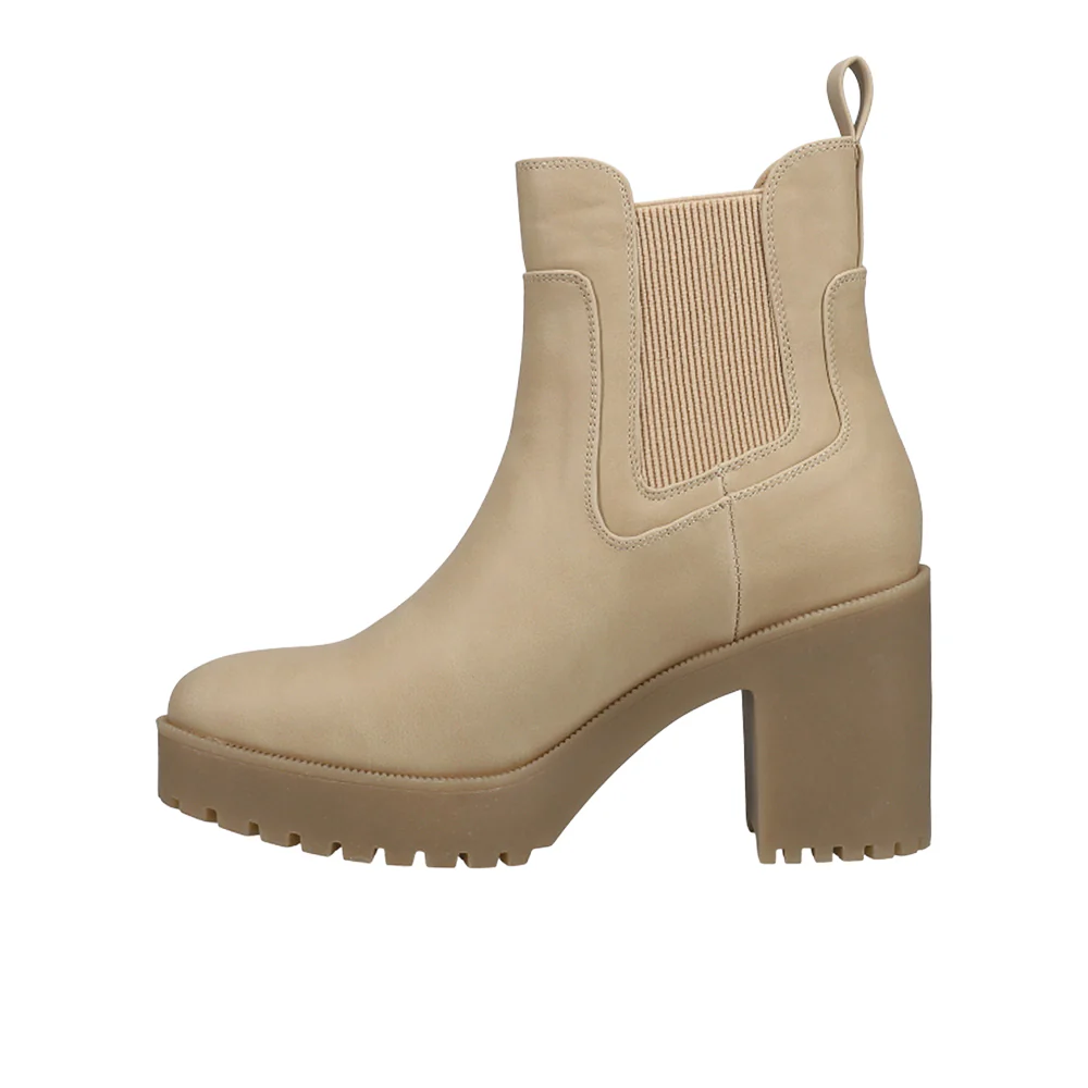 Good Day Round Toe Chelsea Platform Booties - Image 3
