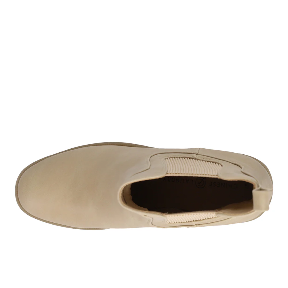 Good Day Round Toe Chelsea Platform Booties - Image 4