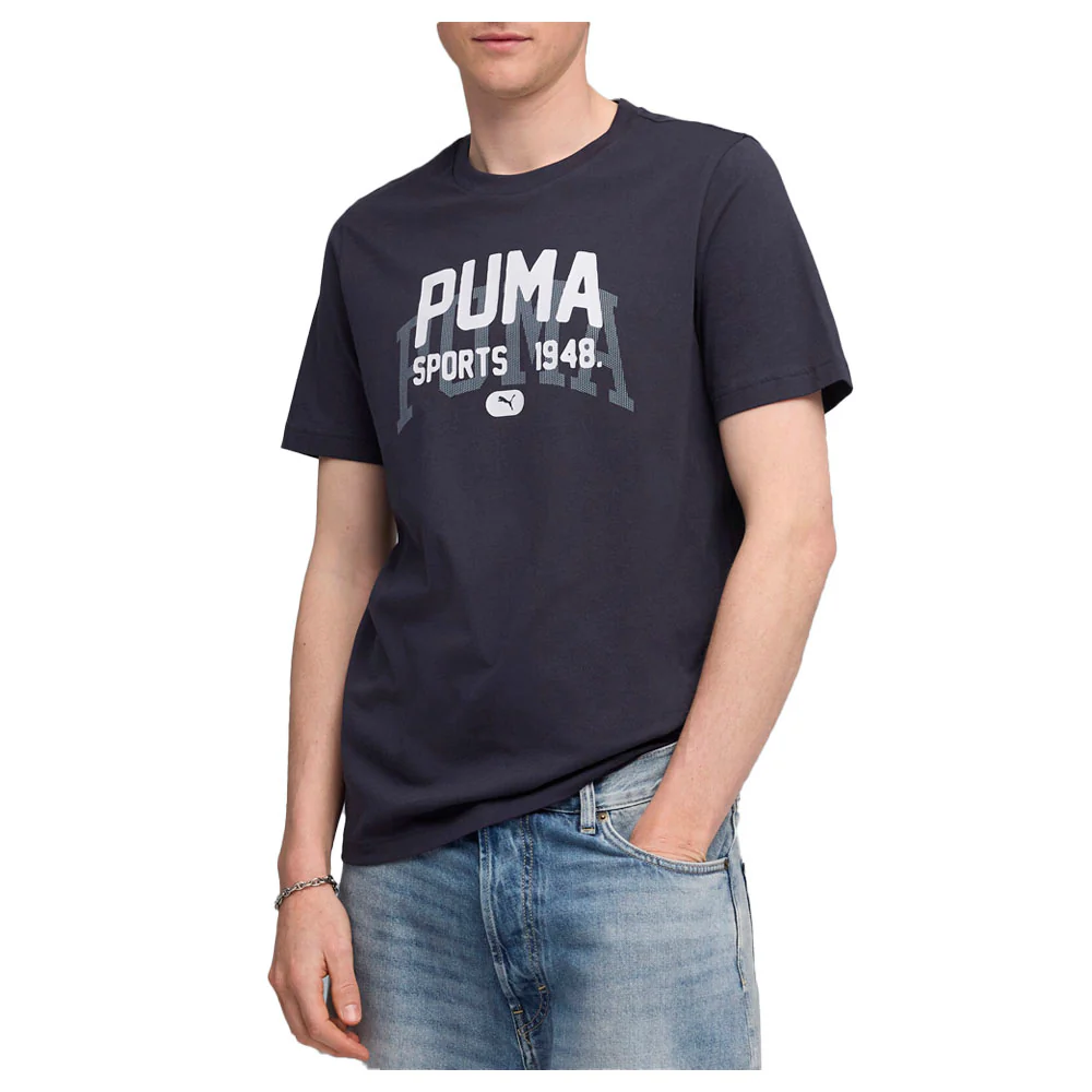 Graphic Varsity Crew Neck Short Sleeve T-Shirt - Image 3