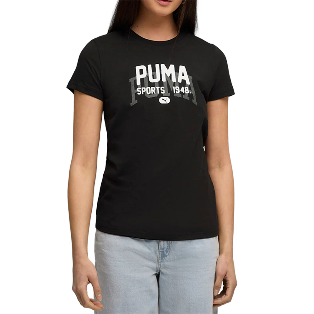 Graphic Varsity Logo Crew Neck Short Sleeve T-Shirt - Image 3