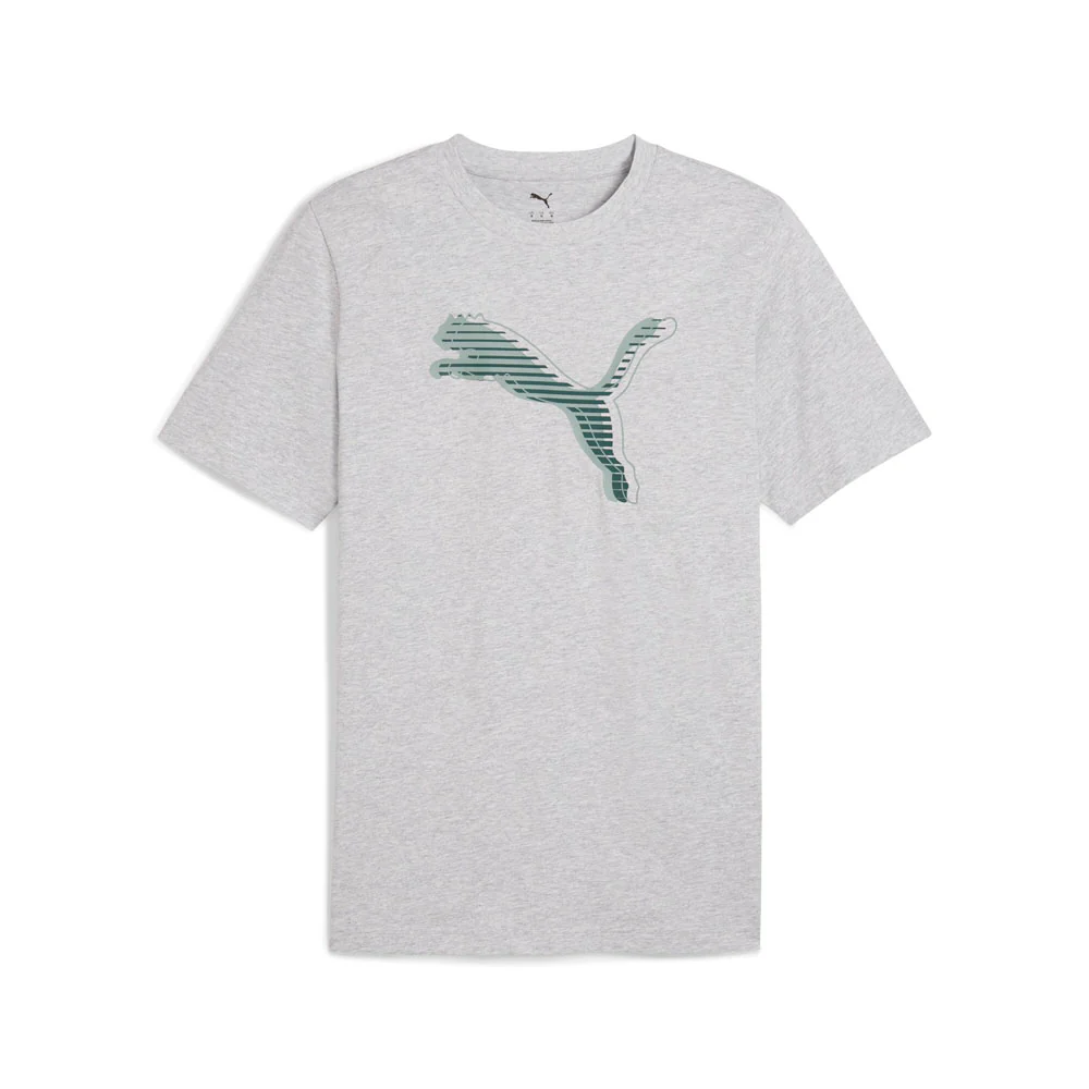 Graphics Cat Logo Crew Neck Short Sleeve T-Shirt