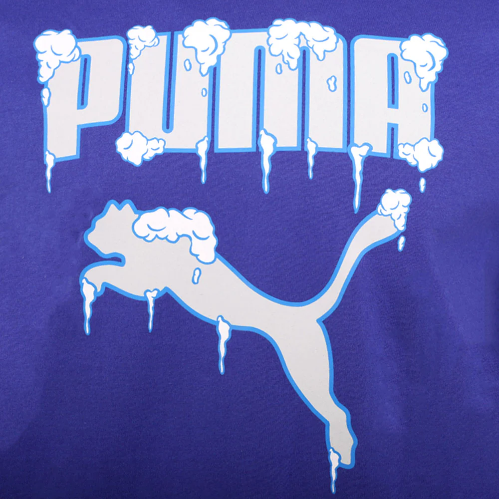 Frozen Cat Graphic Crew Neck Short Sleeve T-Shirt - Image 3