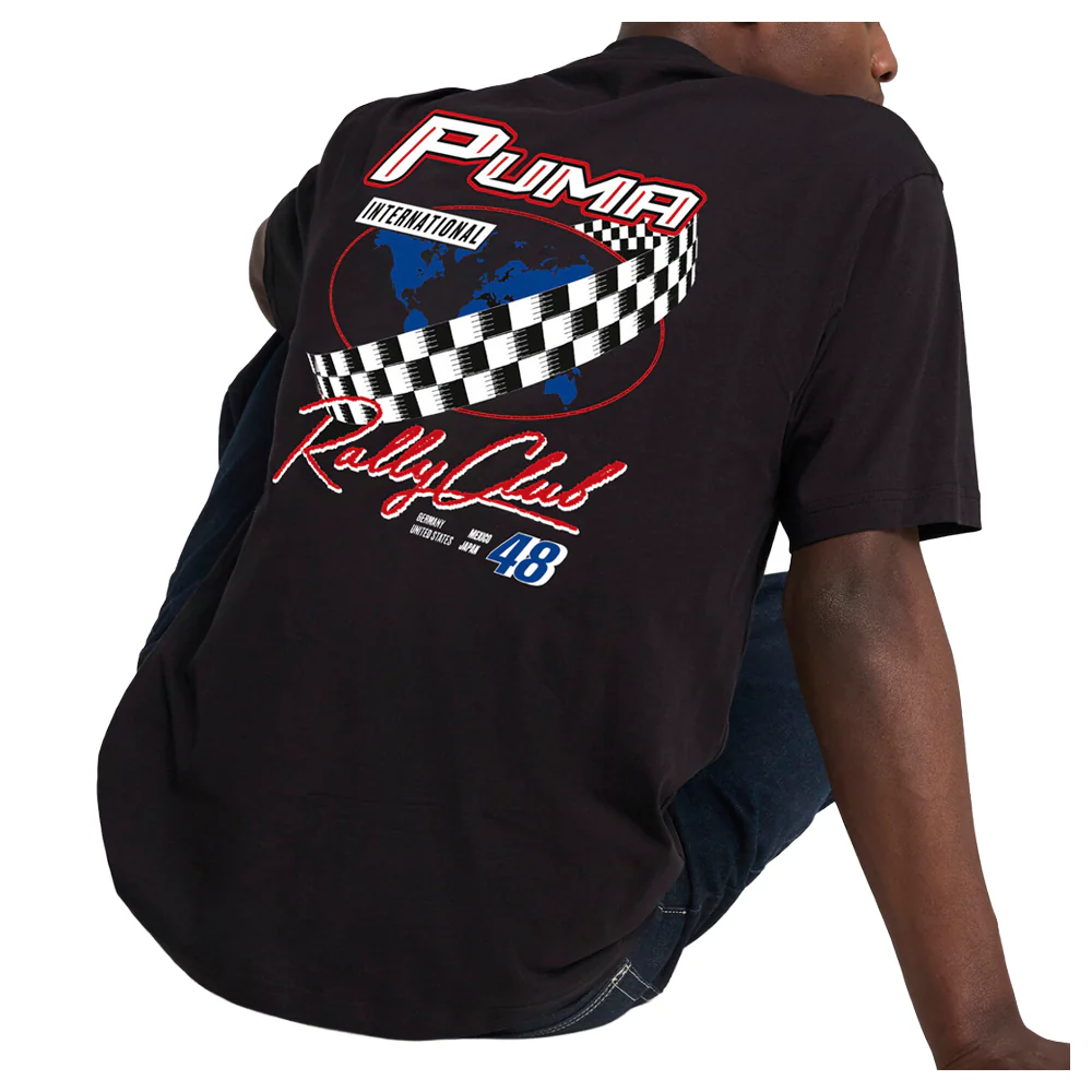 Graphics Moto Relaxed Crew Neck Short Sleeve T-Shirt - Image 4