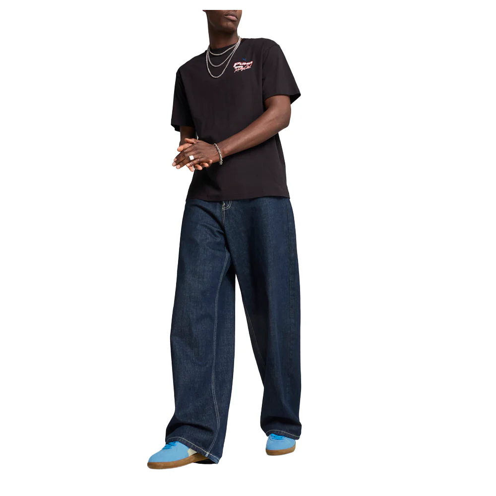 Graphics Moto Relaxed Crew Neck Short Sleeve T-Shirt - Image 5
