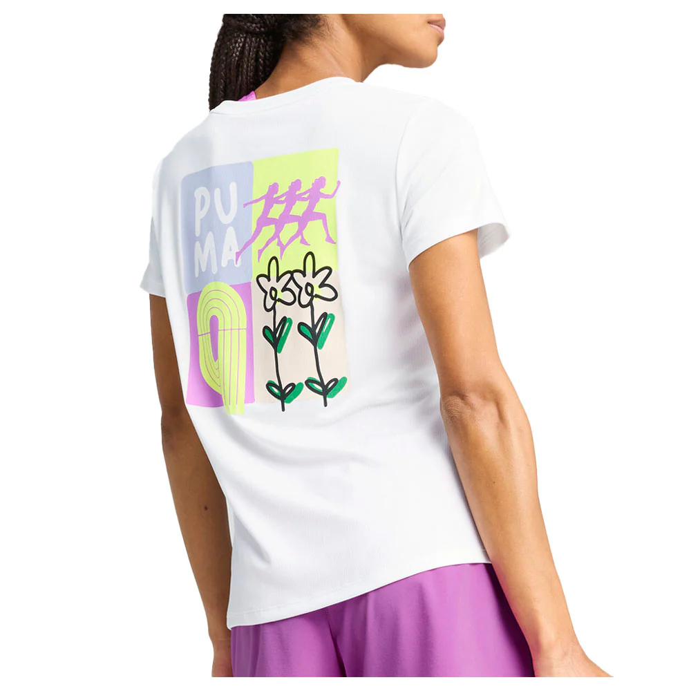 Graphics Running Illustration Crew Neck Short Sleeve Athletic T-Shirt - Image 4