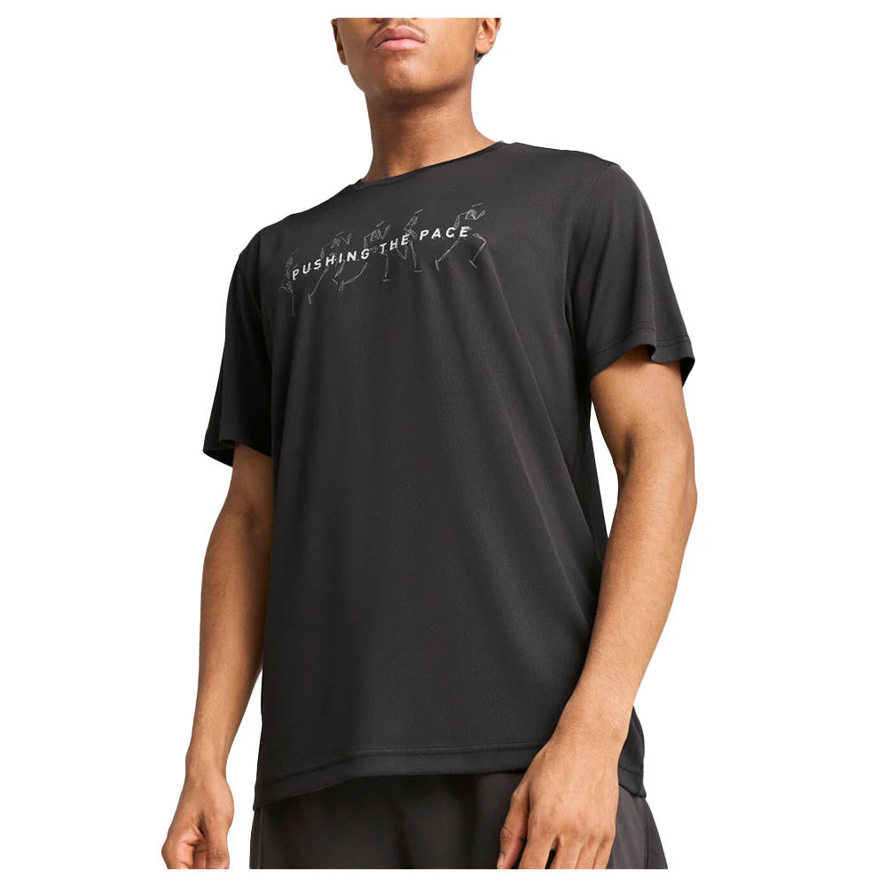 Graphics Running Illustration Crew Neck Short Sleeve T-Shirt - Image 3