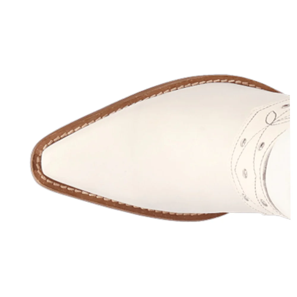 Grit N' Grace Slouchy Studded Snip Toe Pull On Cowboy Boots - Image 4