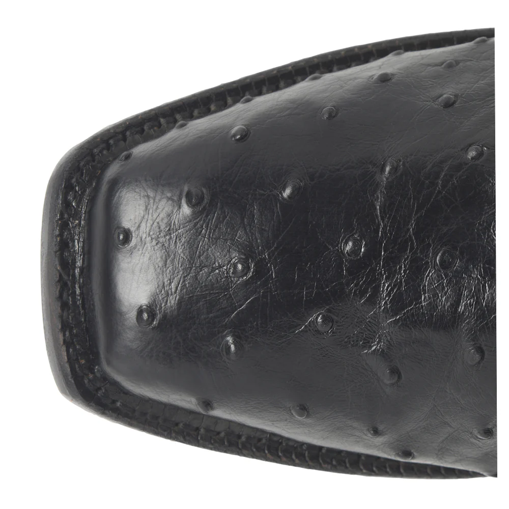 Rancher 12 Inch Full Quill Ostrich Square Toe Cowboy Boots - Image 4