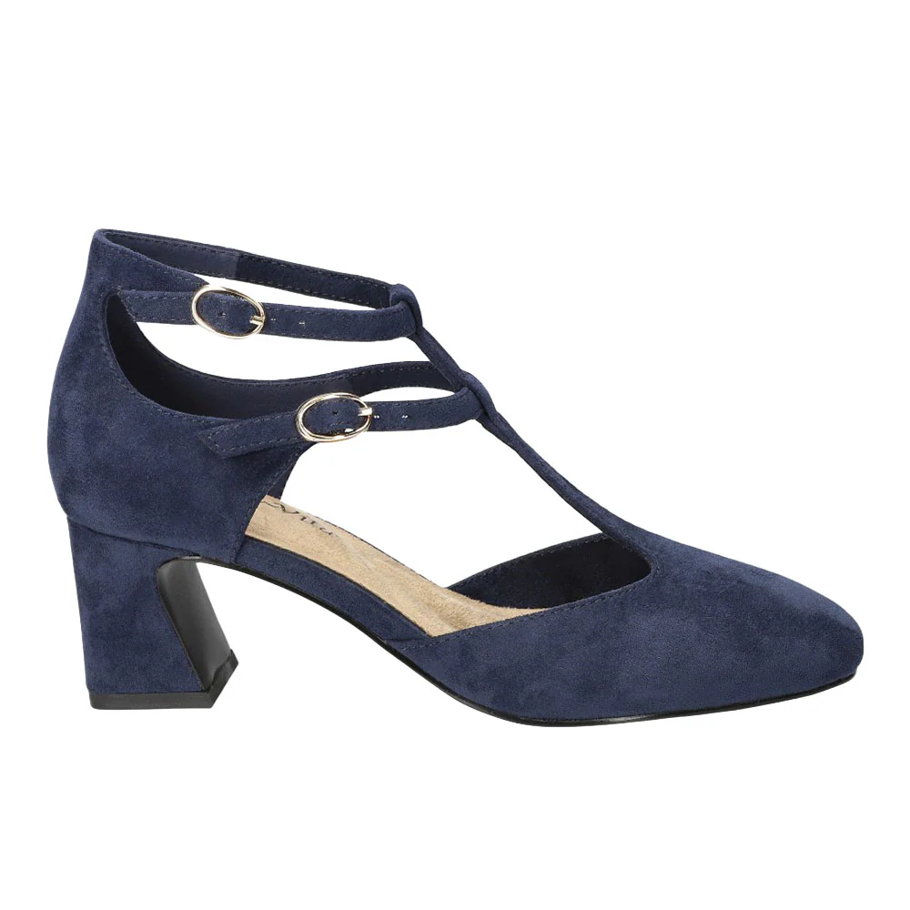 Harpswell T-Strap Block Heel Pumps