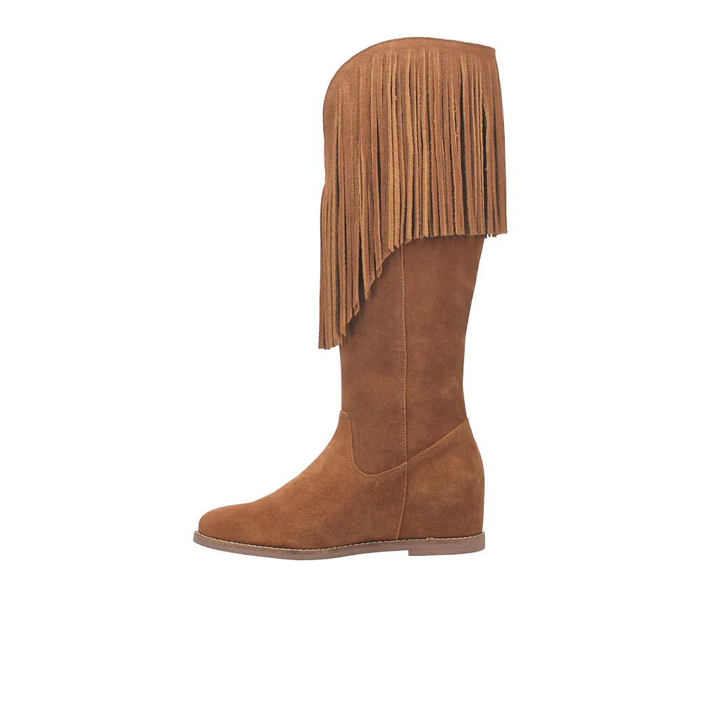 Hassie Fringe Round Toe Pull On Boots - Image 3